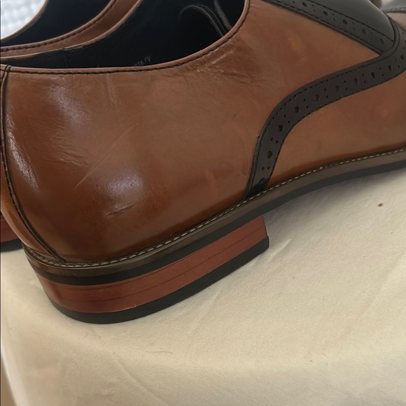 Elegant Black and Brown Men's Oxfords - Picture 12 of 15